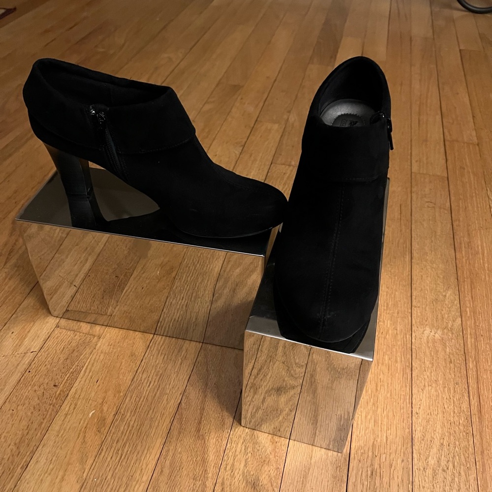 COPY - coach and four cute 3 inch black booties